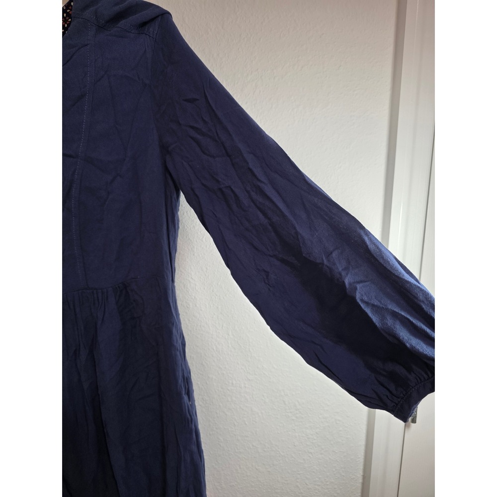 Holding Horses Blue Tie Dye Tassel Dress Women's Size 6 Boho Peasant‎ - Picture 5 of 6